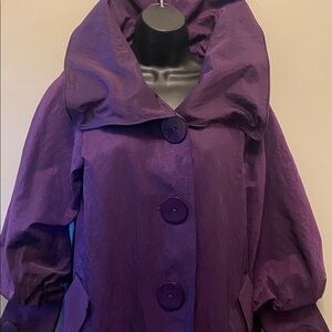 Design Todays Purple Coat with Large Buttons size Large